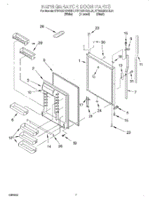 05 - Refrigerator Door parts for Kitchenaid Refrigerator KTRS25KGAL01 from AppliancePartsPros.com
