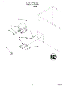 03 - Section parts for Whirlpool Freezer TCF0710GW01 from AppliancePartsPros.com