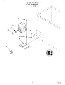 03 - Section parts for Roper Freezer RH1000REW01 from AppliancePartsPros.com