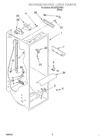 02 - Refrigerator Liner parts for Whirlpool Refrigerator 6ED22PKXFW01 from AppliancePartsPros.com