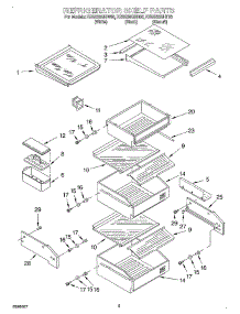 07 - Refrigerator Shelf parts for Kitchenaid Refrigerator KSSS36QHB00 from AppliancePartsPros.com