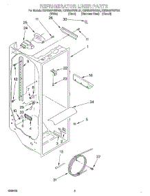 02 - Refrigerator Liner parts for Kitchenaid Refrigerator KSRB22FHSS02 from AppliancePartsPros.com