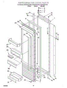 11 - Refrigerator Door parts for Kitchenaid Refrigerator KSSS42QHB00 from AppliancePartsPros.com