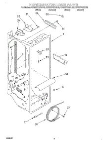 02 - Refrigerator Liner parts for Kitchenaid Refrigerator KSRS27QGBL03 from AppliancePartsPros.com