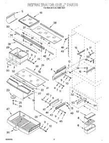 06 - Refrigerator Shelf parts for Kitchenaid Refrigerator KBLC36MHS01 from AppliancePartsPros.com