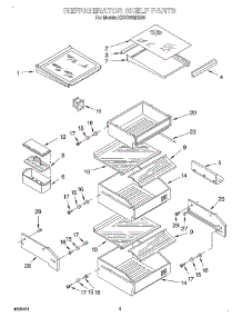 07 - Refrigerator Shelf parts for Kitchenaid Refrigerator KSSS36MHX00 from AppliancePartsPros.com