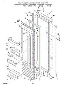 11 - Refrigerator Door parts for Kitchenaid Refrigerator KSSP36QHT00 from AppliancePartsPros.com