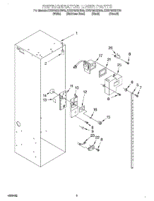04 - Refrigerator Liner parts for Kitchenaid Refrigerator KSSP36QHW00 from AppliancePartsPros.com