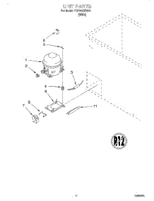 03 - Section parts for Whirlpool Freezer TCF0510EW05 from AppliancePartsPros.com