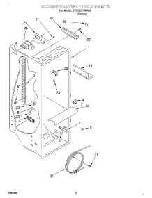 02 - Refrigerator Liner parts for Whirlpool Refrigerator 4YED22PQFN02 from AppliancePartsPros.com