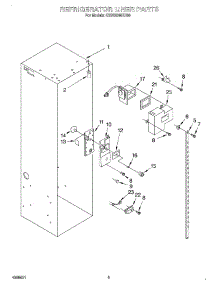 04 - Refrigerator Liner parts for Kitchenaid Refrigerator KSSS42MHX00 from AppliancePartsPros.com