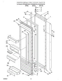 10 - Refrigerator Door parts for Kitchenaid Refrigerator KSSS42MHB00 from AppliancePartsPros.com