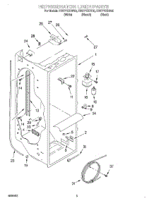 02 - Refrigerator Liner parts for Whirlpool Refrigerator ED27PEXHB00 from AppliancePartsPros.com