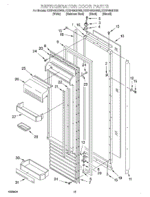 11 - Refrigerator Door parts for Kitchenaid Refrigerator KSSP48QHS00 from AppliancePartsPros.com