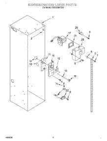 04 - Refrigerator Liner parts for Kitchenaid Refrigerator KSSC42MHS00 from AppliancePartsPros.com
