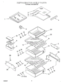 07 - Refrigerator Shelf parts for Kitchenaid Refrigerator KSSC42MHS00 from AppliancePartsPros.com