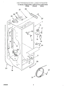 02 - Refrigerator Liner parts for Whirlpool Refrigerator ED25PEXHW00 from AppliancePartsPros.com