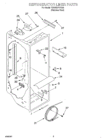 02 - Refrigerator Liner parts for Whirlpool Refrigerator 7GD25SFXHS00 from AppliancePartsPros.com