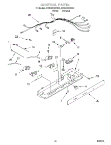 11 - Control parts for Whirlpool Refrigerator 4YED25DQFN02 from AppliancePartsPros.com