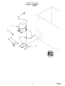 03 - Section parts for Whirlpool Freezer TCF1510GW06 from AppliancePartsPros.com