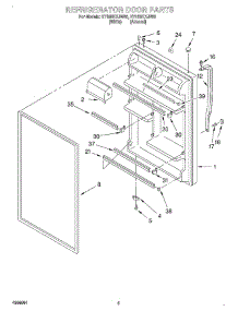 04 - Refrigerator Door parts for Roper Refrigerator RT18DKXJN00 from AppliancePartsPros.com