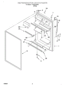 04 - Refrigerator Door parts for Estate Refrigerator TT18AKXJN00 from AppliancePartsPros.com