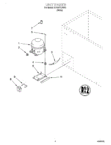 03 - Section parts for Whirlpool Freezer EH100FXJW00 from AppliancePartsPros.com