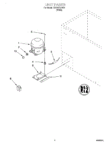 03 - Section parts for Whirlpool Freezer EH100FXJW01 from AppliancePartsPros.com