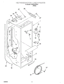 02 - Refrigerator Liner parts for Estate Refrigerator TS25AEXHW00 from AppliancePartsPros.com