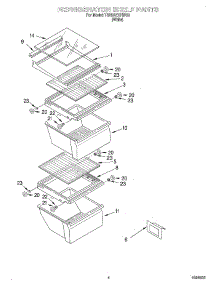 03 - Refrigerator Shelf parts for Estate Refrigerator TS25AEXHW00 from AppliancePartsPros.com