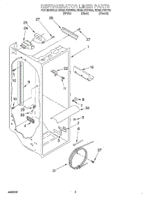 02 - Refrigerator Liner parts for Whirlpool Refrigerator ED25LFXHB00 from AppliancePartsPros.com
