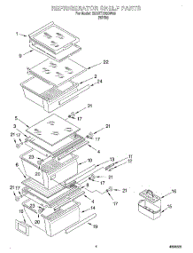 03 - Section parts for Whirlpool Refrigerator 3XART732GW00 from AppliancePartsPros.com