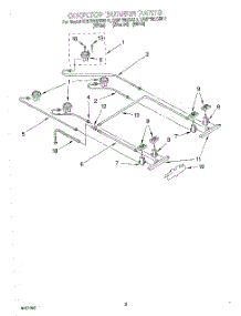 02 - Cooktop Burner parts for Kitchenaid Range KGRT507BBL1 from AppliancePartsPros.com