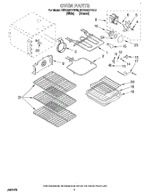 05 - Oven parts for Kitchenaid Range KERC507YWH2 from AppliancePartsPros.com