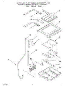 06 - Broiler And Oven parts for Kitchenaid Range KGRT507BWH2 from AppliancePartsPros.com