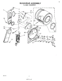 04 - Section parts for Whirlpool Dryer LE5530XKW0 from AppliancePartsPros.com