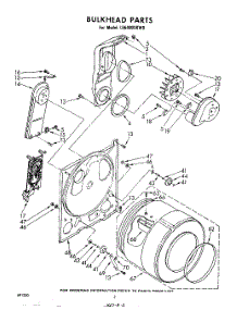 02 - Section parts for Whirlpool Dryer LE6400XKW0 from AppliancePartsPros.com