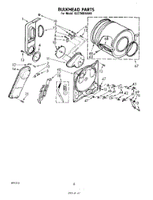 04 - Section parts for Whirlpool Dryer GLE7900XKW0 from AppliancePartsPros.com
