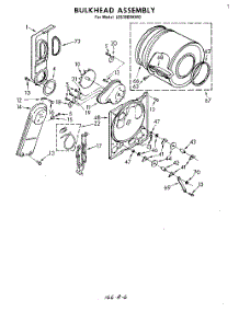 04 - Section parts for Whirlpool Dryer LE5780XKW0 from AppliancePartsPros.com