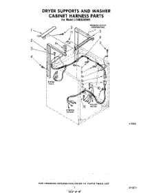 04 - Dryer Supports And Washer Cabinet H parts for Whirlpool Washer Dryer Combo LT4900XMW1 from AppliancePartsPros.com