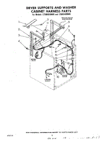 06 - Dryer Supports And Washer Cabinet H parts for Whirlpool Washer Dryer Combo LT5004XMW0 from AppliancePartsPros.com