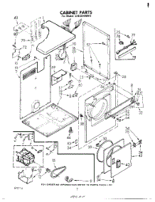 02 - Section parts for Whirlpool Dryer LE4930XMW1 from AppliancePartsPros.com