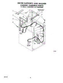 06 - Dryer Supports And Washer Cabinet H parts for Whirlpool Washer Dryer Combo LT5009XMW0 from AppliancePartsPros.com