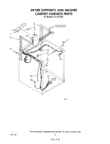 06 - Dryer Supports And Washer Cabinet H parts for Whirlpool Washer Dryer Combo LT5100XSW0 from AppliancePartsPros.com