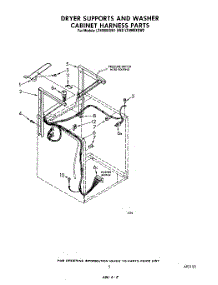 04 - Dryer Supports And Washer Cabinet H parts for Whirlpool Washer Dryer Combo LT4900XSW2 from AppliancePartsPros.com