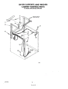 06 - Dryer Supports And Washer Cabinet H parts for Whirlpool Washer Dryer Combo JWP21080 from AppliancePartsPros.com