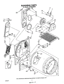 04 - Section parts for Whirlpool Dryer LE7800XMW0 from AppliancePartsPros.com