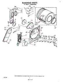 04 - Section parts for Whirlpool Dryer LE5800XMW0 from AppliancePartsPros.com