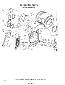 04 - Section parts for Whirlpool Dryer LE5530XMW0 from AppliancePartsPros.com