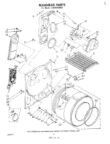 04 - Section parts for Whirlpool Dryer LE5920XMW2 from AppliancePartsPros.com
